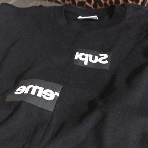 Supreme Cdg box logo black